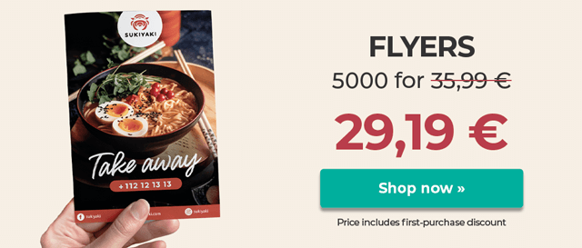 Print Flyers at the best price. Great quality and fast delivery.